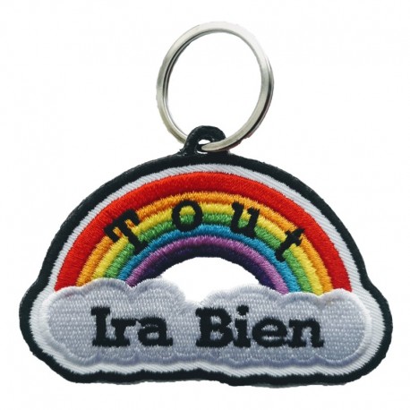 Porta chaves bordado, Tout Ira Bien!