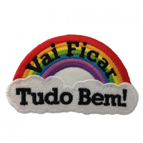 Embroidered sticker, Vai Ficar Tudo Bem!