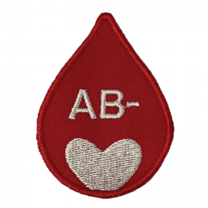 Drop of AB- blood