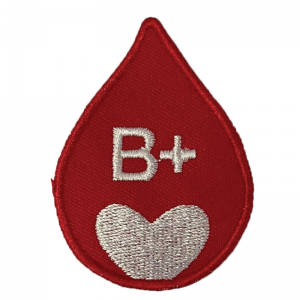 Drop of B+ blood