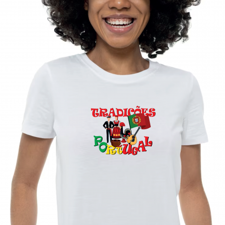 T-shirt impressa Tradições de Portugal